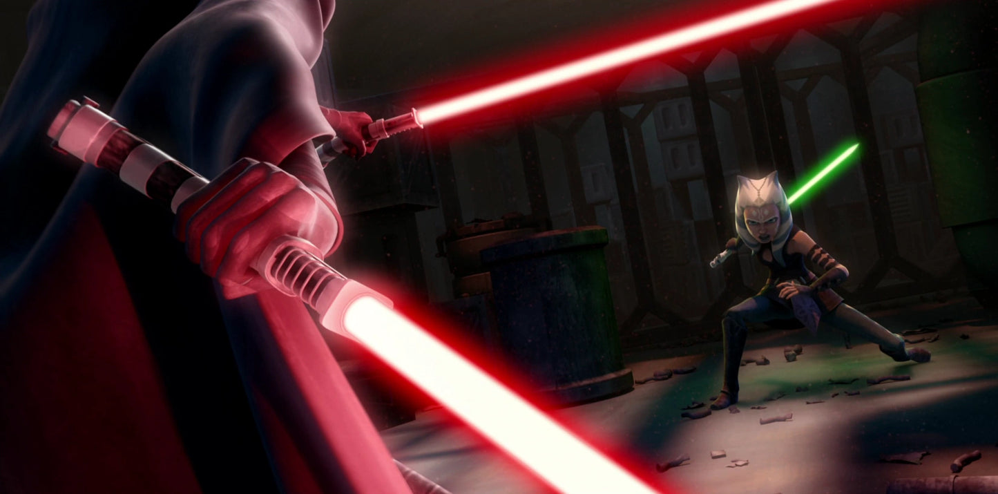 THE ANGRY ASAJJ DOUBLE LIGHTSABER STAFF
