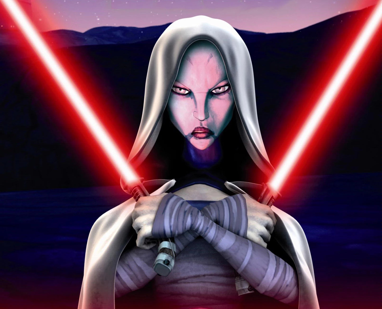 THE ANGRY ASAJJ DOUBLE LIGHTSABER STAFF