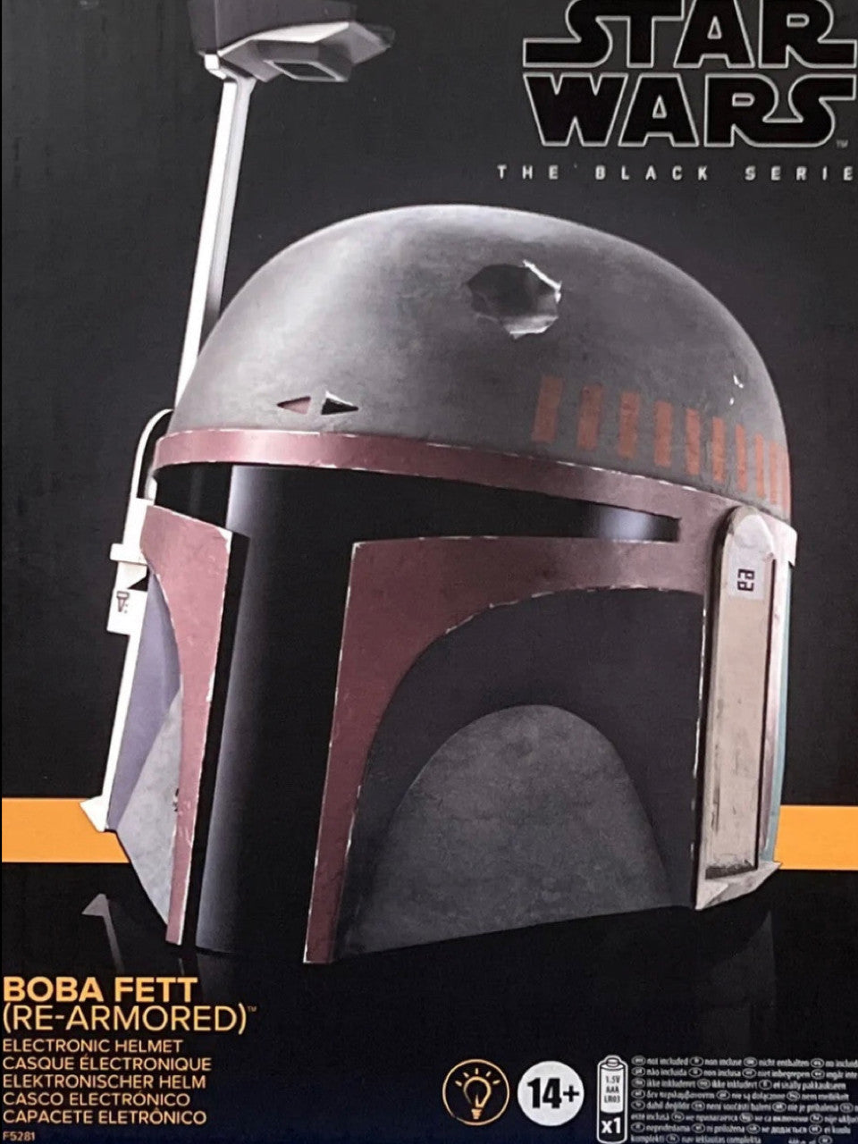 Black fashion series helmet boba fett