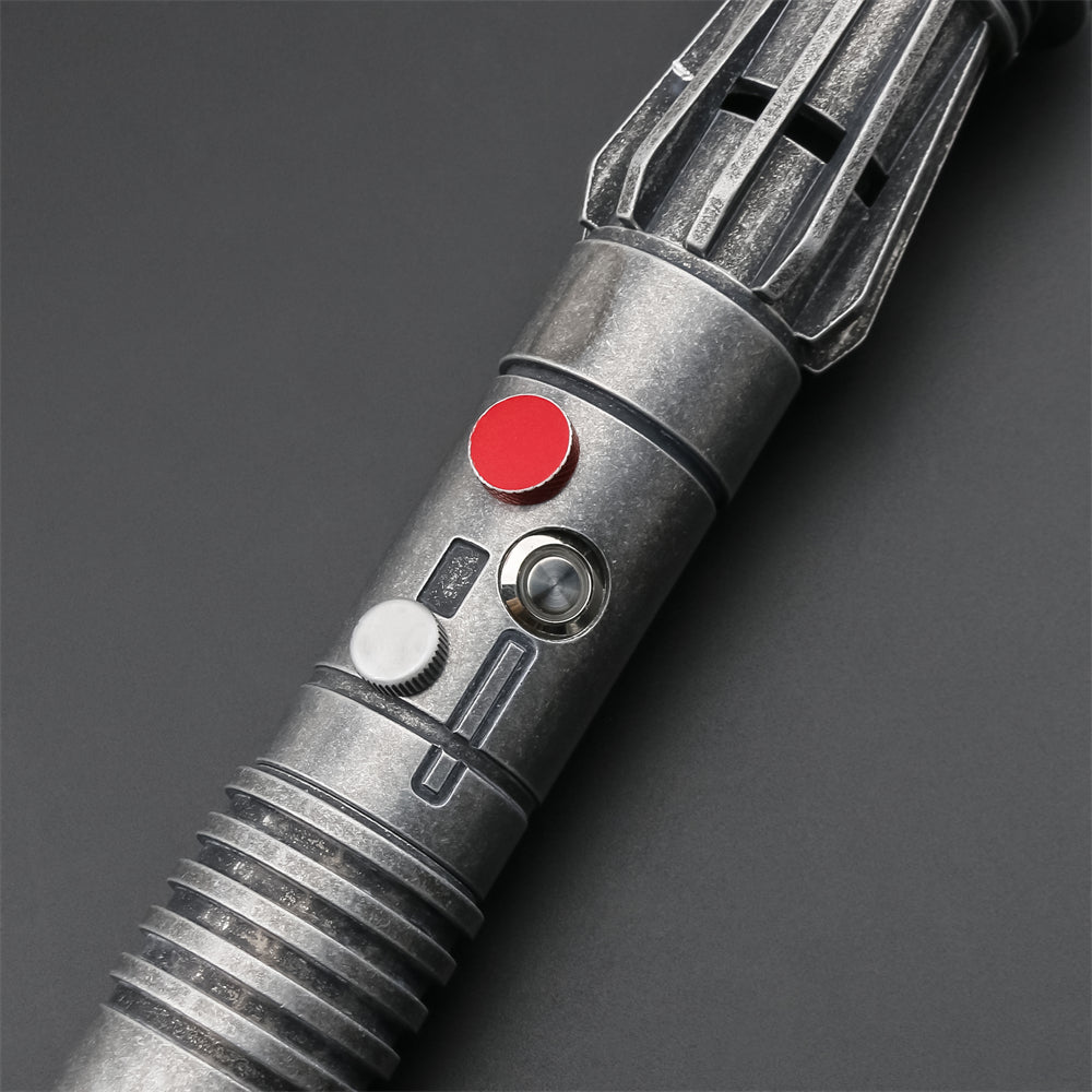 THE DARTH MAUL DOUBLE LIGHTSABER SABER STAFF (WEATHERED)