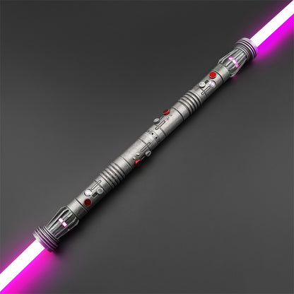 THE DARTH MAUL DOUBLE LIGHTSABER SABER STAFF (WEATHERED)