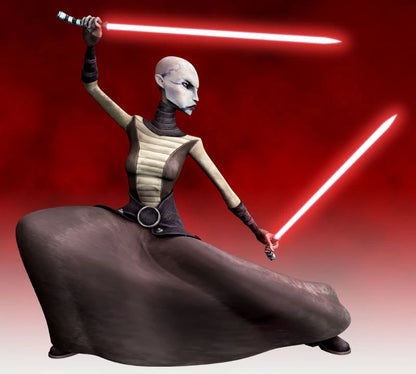 THE VENGEFUL VENTRESS DOUBLE LIGHTSABER STAFF