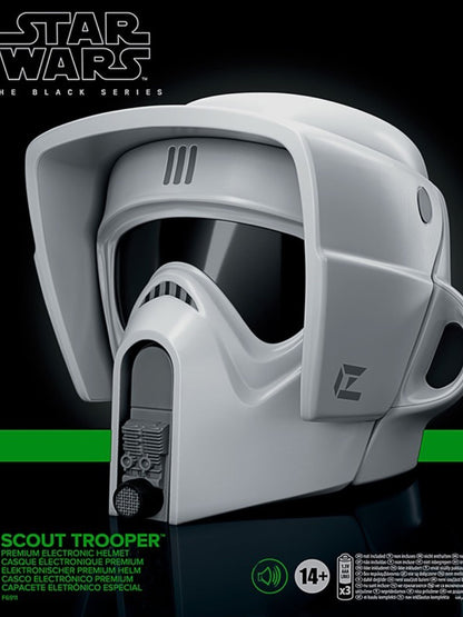 electronic motorcycle helmet The Black Series Scout Trooper Premium Electronic Helmet – DX SABERS