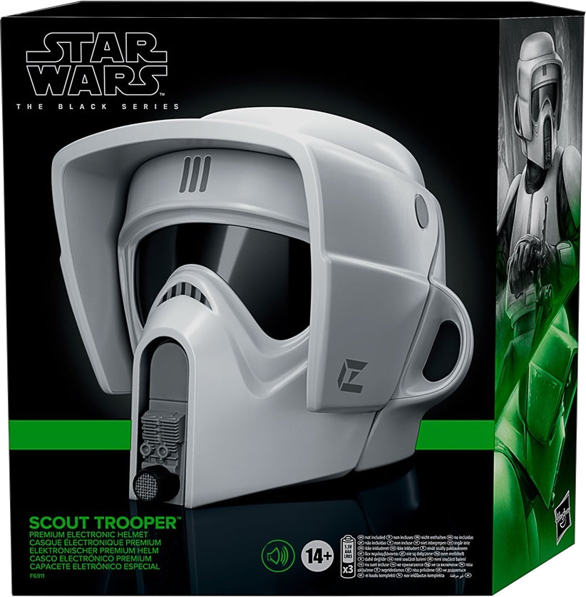 Scout trooper deals helmet